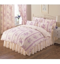 Floral Stripe Fitted Valance Sheet