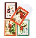 Christmas Card with Six Pence Pack of 4