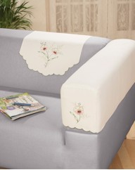 Embroidered Polycotton Protector Armcaps