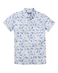 Label J Hawaiian Print Shirt Long
