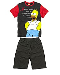 Simpsons Fatherly Advice PJ Set