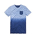 Label J Dip Dye Print T-Shirt Long