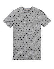 Label J All Over Print T-Shirt Long