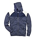 Label J Full Zip Contrast Hood Reg