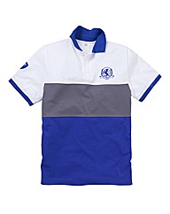 Flintoff By Jacamo Colour Block Polo Reg