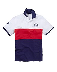 Flintoff By Jacamo Colour Block Polo Reg