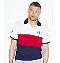 Flintoff By Jacamo Colour Block Polo L
