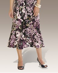 Print Floral Skirt Length 29
