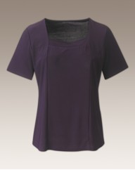 Plain Sweetheart Neckline Top