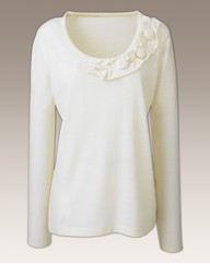 Sweater With Corsage detail