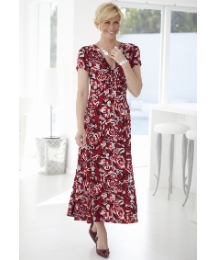 Printed Fabric Jersey Dress Length 43in