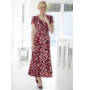 Printed Fabric Jersey Dress Length 43in