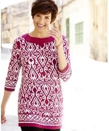 Border Print Jersey Tunic Length 28in