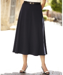 Soft Jersey Skirt With Belt Length 29in