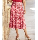 Mono Print Jersey Skirt Length 29in