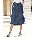 Denim Casual Skirt Length 29in