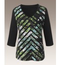 Jersey Top with Applique Detail to Front