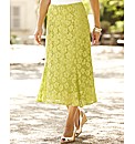 Lace Detail Skirt With Godets 29in