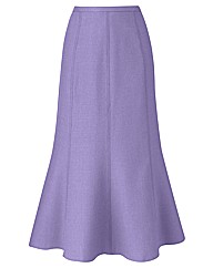 Petite Linen-Look Gored Skirt 27in