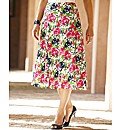 Printed Linen Skirt Length 27in