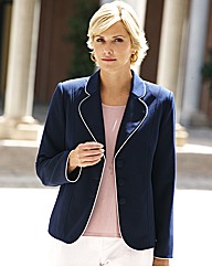 Tailored Jacket With Contrast Piping