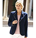Tailored Jacket With Contrast Piping
