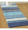 Striped Cotton Bath Mat Set
