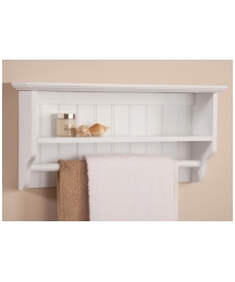 Colonial Towel Rail With Shelf
