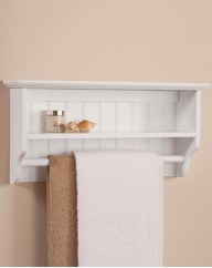 Colonial Towel Rail With Shelf