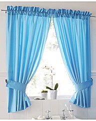 Plain Dye Curtain Set & Tie Backs