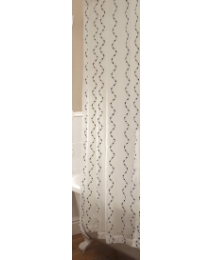 Waves Lined Single Shower Curtain