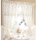 Waves Lined Curtain Set With Tie Backs