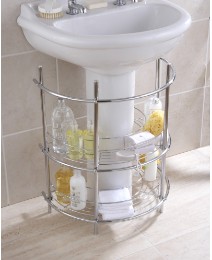 Chrome Underbasin Storage Unit