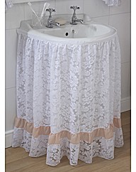 Romantic Lace Washbasin Curtain