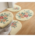 Rose Chintz Printed Bath Mat Sets