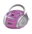 JDW Portable CD Radio Cassette - Pink