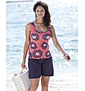 Pack of 2 Print And Plain Jersey Vests