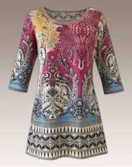 Embellished Jersey Tunic
