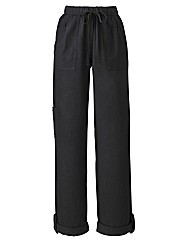 Cargo Linen Trousers 29in