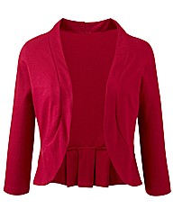 Jersey Shrug With Bow Detail