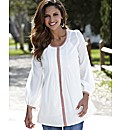 Contrast Trim Blouse