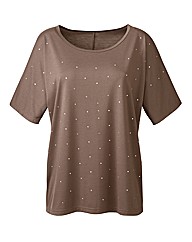 Jersey Top with Diamante