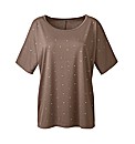 Jersey Top with Diamante