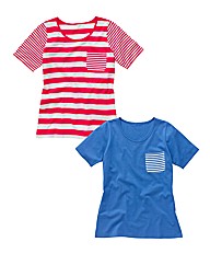 Pack of 2 Stripe T Shirts