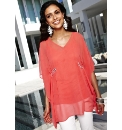 Sequin Chiffon Blouse