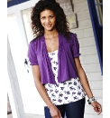 Two Piece Jersey Vest and Shrug Set
