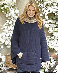 Fur Trim Poncho