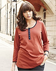 Jersey Top with Contrast Trim