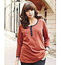Jersey Top with Contrast Trim