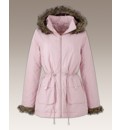 Faux Fur Trim Parka Jacket